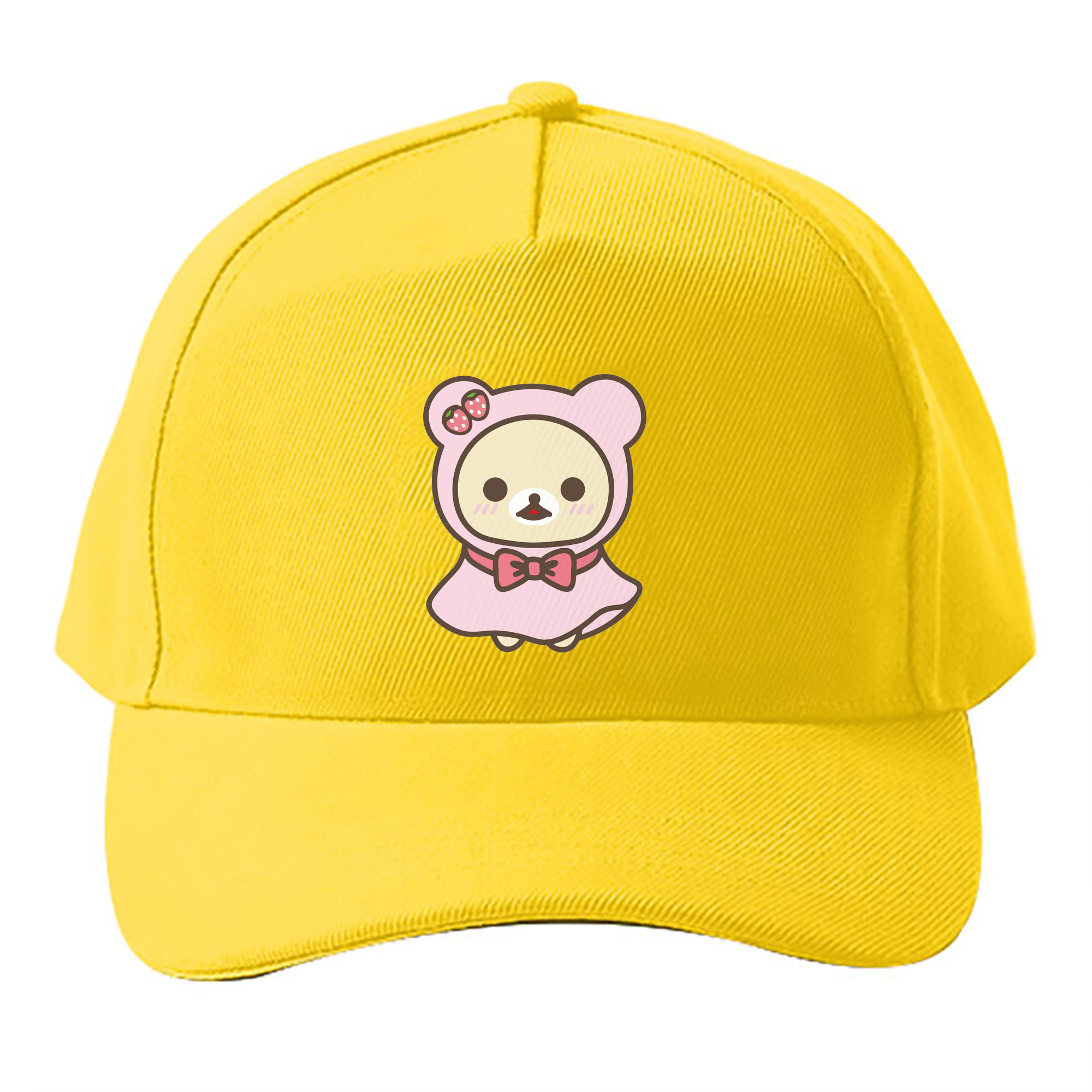 （画像用） リラックマ リラックマ キイロイトリ Rilakkuma Korilakkuma Kiiroitori ベースボールキャップ 綿100％ 男女兼用 帽子 スポーツ